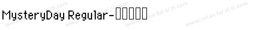 MysteryDay Regular字体转换